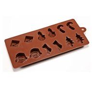 DUYI Premium Christmas Chocolate Cake Jelly Ice Silicone Fondant Mold Mould Baking, Set of 3 N3