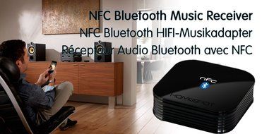 HomeSpot NFC-Enabled Bluetooth Audio Receiver for Sound System N4
