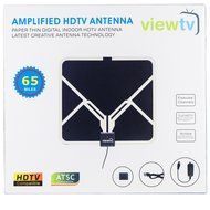 ViewTV Flat HD Digital Indoor Amplified TV Antenna - 65 Miles Range - Detachable Amplifier Signal Booster - Antenna... N5