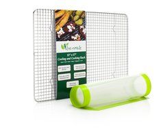 Best Stainless Steel Cooling Rack with Bonus Silicone Baking Mat. Roast Bacon and Delicious Low-fat Chicken and...