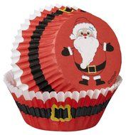 Wilton 415-2662 Christmas Secret Santa Cupcake Combo Baking Cups and Picks N3