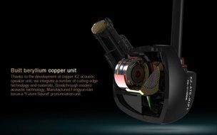 Dreaman KZ-ATES Copper Conductor Ear Hook HIFI Earphone Sport Headphones with Foam Tips N9