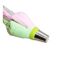 Peicees 3pcs The Torch Sphere Ball Nozzle Tips + 1pcsTri-color Coupler with 5 Pastry Icing Bags N7