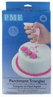 PME PP101 50 Count Parchment Triangles, White