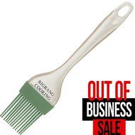 Silicone Pastry Brush Green By Big Bang Cooking - the Perfect Baster or Basting Olive Oil, Butter, BBQ Sauce,...
