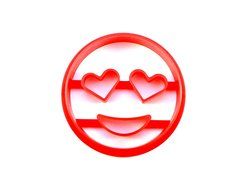 Heart Eyes Emoji Cookie Cutter N2