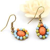 Polytree Women&#039;s Boho Colorful Hollow Statement Chain Choker Necklace Hook Earrings Set N4
