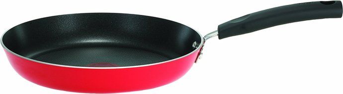 T-fal C53405 Signature Nonstick Expert Thermo-Spot Heat Indicator Fry Pan Cookware, 10-Inch, Red