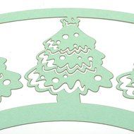 Yoption Christmas Tree Cupcake Wrapper Liner Baking Cup Muffin Case Trays Wedding Birthday Party Decoration (50pcs) N4