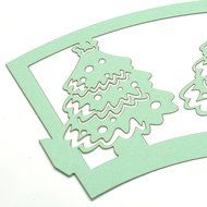 Yoption Christmas Tree Cupcake Wrapper Liner Baking Cup Muffin Case Trays Wedding Birthday Party Decoration (50pcs) N6