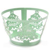 Yoption Christmas Tree Cupcake Wrapper Liner Baking Cup Muffin Case Trays Wedding Birthday Party Decoration (50pcs) N7