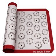Simple Baker Premium Silicone Baking Mat for Macarons - Half Sheet Size - Reusable Non-stick Surface (Blue) N9