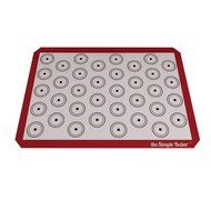 Simple Baker Premium Silicone Baking Mat for Macarons - Half Sheet Size - Reusable Non-stick Surface (Blue) N10