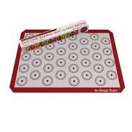 Simple Baker Premium Silicone Baking Mat for Macarons - Half Sheet Size - Reusable Non-stick Surface (Blue) N11