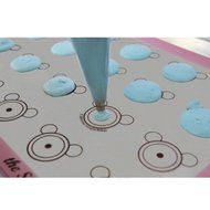 Simple Baker Premium Silicone Baking Mat for Macarons - Half Sheet Size - Reusable Non-stick Surface (Blue) N19