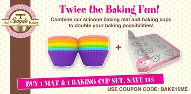 Simple Baker Premium Silicone Baking Mat for Macarons - Half Sheet Size - Reusable Non-stick Surface (Blue) N20