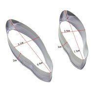 FOUR-C Cake Supplies Lily Fondant Cutters Sugar Flower for Cupcake Making Color Silver N2