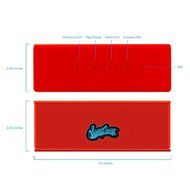 West Coast Customs Portable Wireless Bluetooth Speaker. Bulit in speakerphone and 8 Hour Battery- Red N3