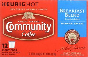Community Coffee Breakfast Blend Keurig K-Cups, 12 Count N3