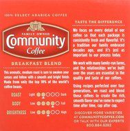 Community Coffee Breakfast Blend Keurig K-Cups, 12 Count N6