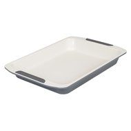Viking Culinary Ceramic Non-Stick Bakeware Roast Baking Sheet, 14 Inch, Cream/Gray