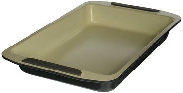 Viking Culinary Ceramic Non-Stick Bakeware Roast Baking Sheet, 14 Inch, Cream/Gray N2