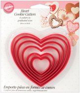 Bulk Buy: Wilton Nesting Plastic Cookie Cutters 6/Pkg Hearts W115 (6-Pack)