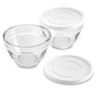 Pampered Chef 2 Cup Prep Bowl Set with Lids - Set of 2