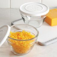 Pampered Chef 2 Cup Prep Bowl Set with Lids - Set of 2 N2