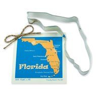 Florida Cookie and Fondant Cutter - Ann Clark - 6 Inches - US Tin Plated Steel