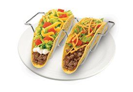Harold Import Company HIC Taco Rack, Silver, Set of 2 N3