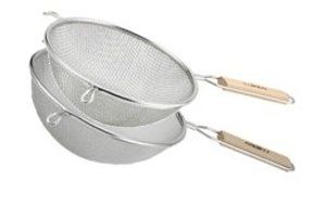 Culinary Depot Fine Mesh Strainer Stainless steel Set of 2- Single mesh Strainer and double Mesh Strainer N2