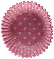 Oasis Supply Baking Cups, Standard, 50-Count, Pink Polka Dot N2