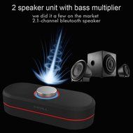Bluetooth Speaker, EIVOTOR H2 2.1 Channel HiFi Portable Wireless Super Bass Speaker 3D Stereo NFC Boombox Subwoofer... N2