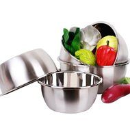 Meleg Otthon Heavy Duty Stainless Steel Basin Mixing Bowls Large Metal Mixing Bowls Cooking Bowl Nesting Bowl...