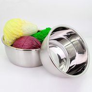 Meleg Otthon Heavy Duty Stainless Steel Basin Mixing Bowls Large Metal Mixing Bowls Cooking Bowl Nesting Bowl... N2