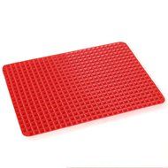 Creazy Pyramid Pan Non Stick Fat Reducing Silicone Cooking Mat Oven Baking Tray Sheets N3