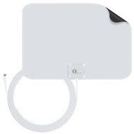 1byone 50 Miles Amplified HDTV Antenna with USB Power Supply and 20 Feet Coaxial Cable - White/Black N9