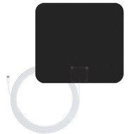 1byone 50 Miles Amplified HDTV Antenna with USB Power Supply and 20 Feet Coaxial Cable - White/Black N22