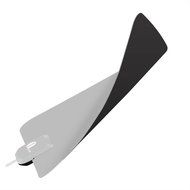 1byone 50 Miles Amplified HDTV Antenna with USB Power Supply and 20 Feet Coaxial Cable - White/Black N24