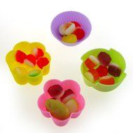 MIREN 48 Pack Reusable Mini Silicone Baking Cups Cupcake N5