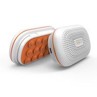 Progre&reg; Portable Bluetooth Wireless Speaker Built-In Mic and Power Bank(White) N2