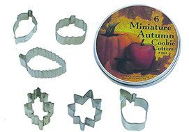 R &amp; M Mini Leaf Cookie Cutter Set, Tin