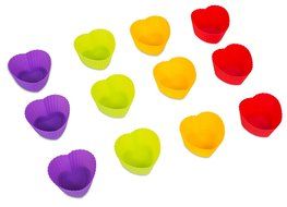 Internet&#039;s Best Silicone Large Baking Cups | 24 Pack | Reusable Cupcake Liner | Non-Stick Heat Resistant Muffin... N12