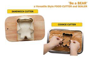 Cute Bear Sandwich Cutter for Kids - High Quality Stainless Steel Food Cutter &amp; Sealer - Fun &amp; Exciting Meals... N9