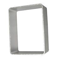 Wocuz Baking Cookie Cutter Aluminum Rectangle Shape Cutter Cut Outs Mold for Party 10 Pcs N2