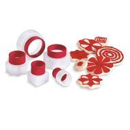 Cuisipro Snap Fit Cookie Cutters Set of 5, Round Shapes N19