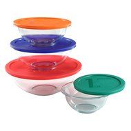 Pyrex 8 Piece Smart Essentials Bowl Set, Clear N2
