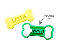 Custom Dog Bone Cookie Cutter: Personalize with your Pet&#039;s Name for Dog Treats STANDARD 3&quot;