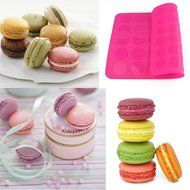 Delidge 20/48 Capacity Silicone Macaron Macaroon Baking Mat Sheet DIY Mold N12